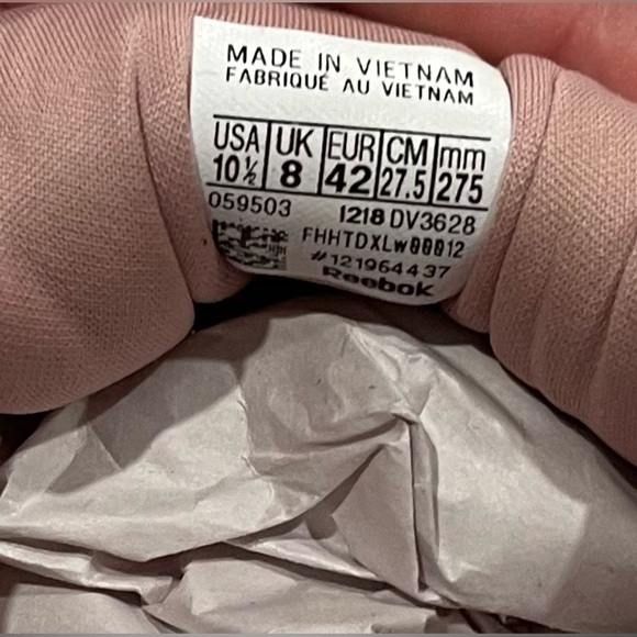 REEBOK leather suede classic double platform in pink dusty rose. Women’s 10.5. - Picture 13 of 14